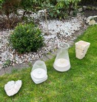 Garten Deko Windlichter Shabby Chic Naturstein Beton Glas 4tlg Bayern - Regenstauf Vorschau