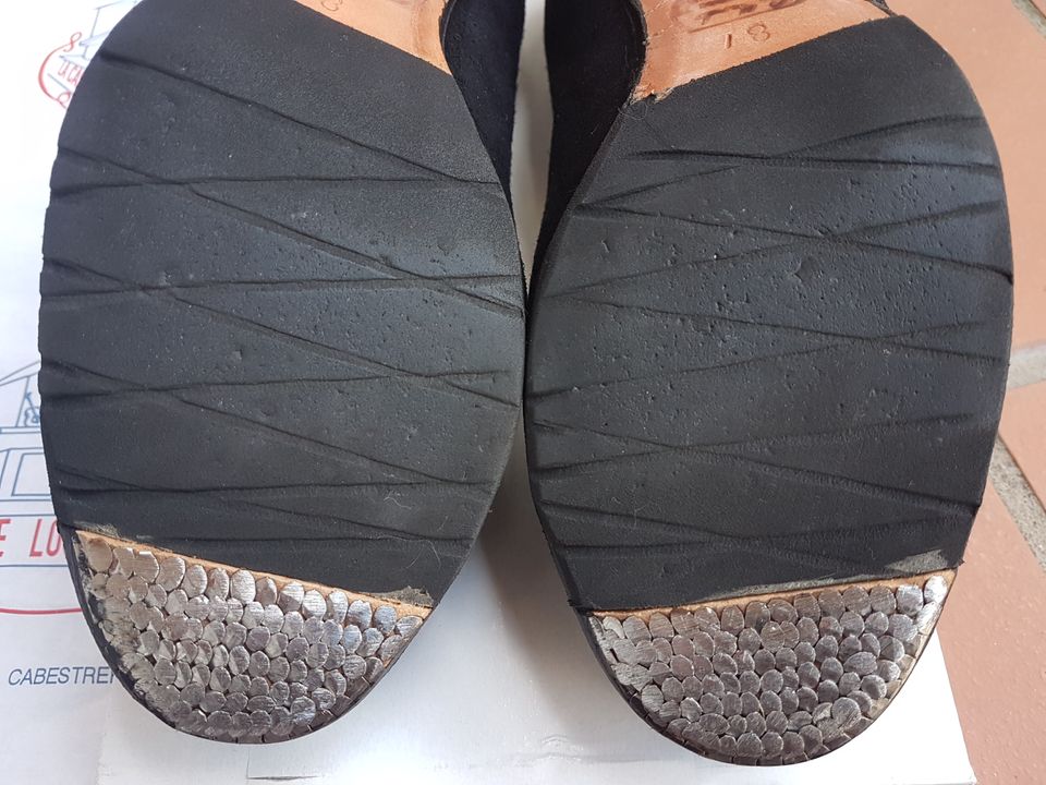 Profi Flamenco Tanz Schuhe Gallardo Gr. 38,5 schwarz silber Leder in Berlin