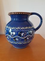 Vase Odenwälder Steinzeug, handgemacht, handbemalt blau Hessen - Brensbach Vorschau