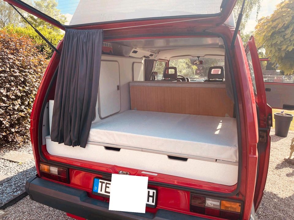 VW T3 Caravelle Couch mit Campingausbau 82 kW von 1989 in Ibbenbüren