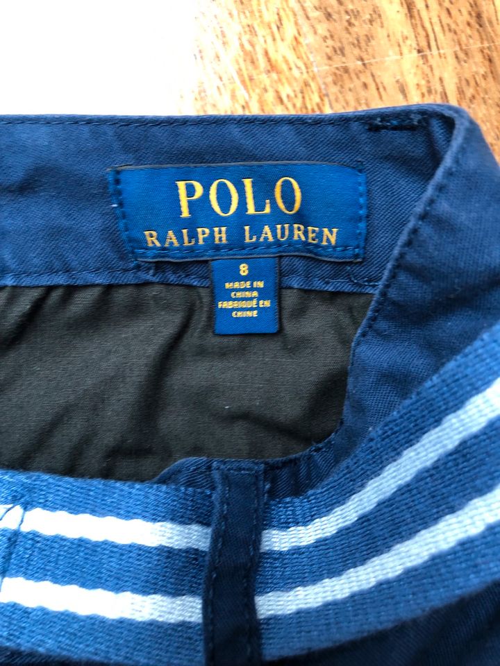 Ralf Lauren Hemd blau kariert und Shorts Gr 8/140 in Nordhorn