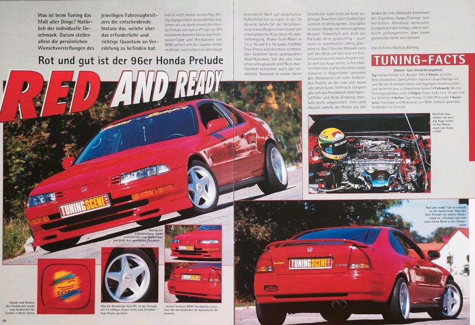 Honda Prelude BB3 Reklame Berichte 2,0 2,2 Vtec 2,3 Tuning in Hanau