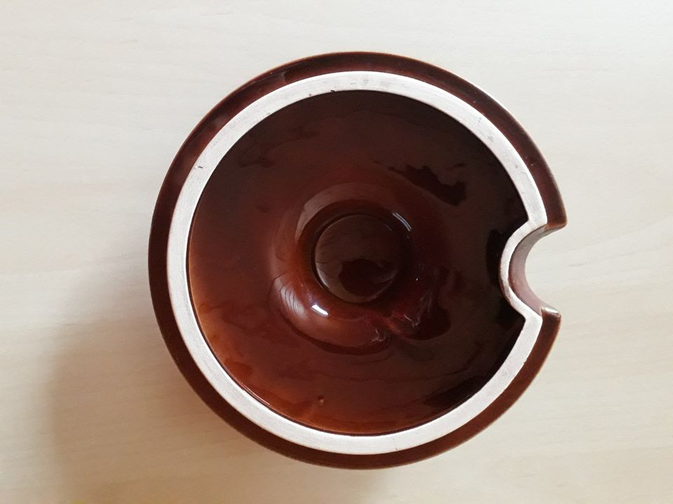 Bowlegefäß / Bowletopf, braun, Durchmesser 22 cm, Kelle dabei in Oldenburg