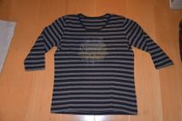 Shirt von Vera Varelli Gr. 42 grau-schwarz-gestreift 3/4-Ärmel Frankfurt am Main - Eschersheim Vorschau