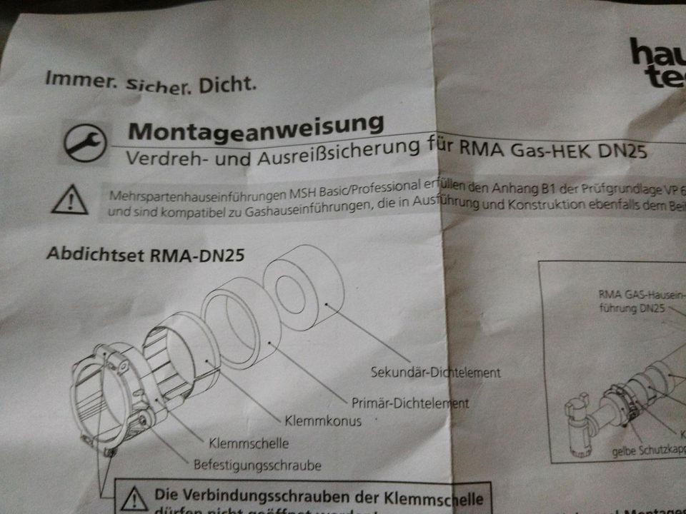 Hauff Technik Verdreh- und Ausreißsicherung MS-RMA-DN25 in Bakum