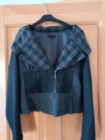 Vintage, Retro Damenblazer, Bluse, grau, großer Kragen, Carmen Saarland - Überherrn Vorschau