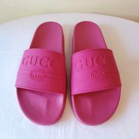 Gucci Logo Rubber Slides Sandalen Fuchsia Size 12 - 46 IT/EU Neuhausen-Nymphenburg - Nymphenburg Vorschau