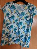 T-Shirt Cecil blau/blumig Baden-Württemberg - Horb am Neckar Vorschau