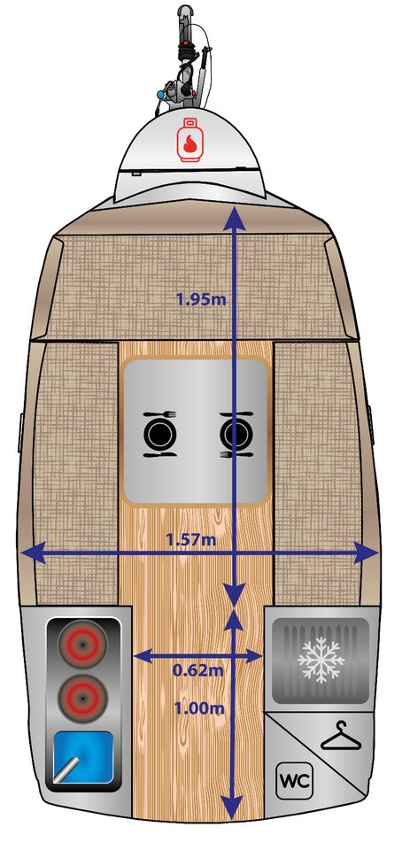 Go-Pod mini Wohnwagen nur 750kg Neu in Deutschland kein Niewiadow in Ottendorf-Okrilla