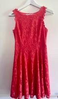 Sommerkleid/Cocktailkleid  korall mit rüschen, Gr. S Hessen - Ginsheim-Gustavsburg Vorschau