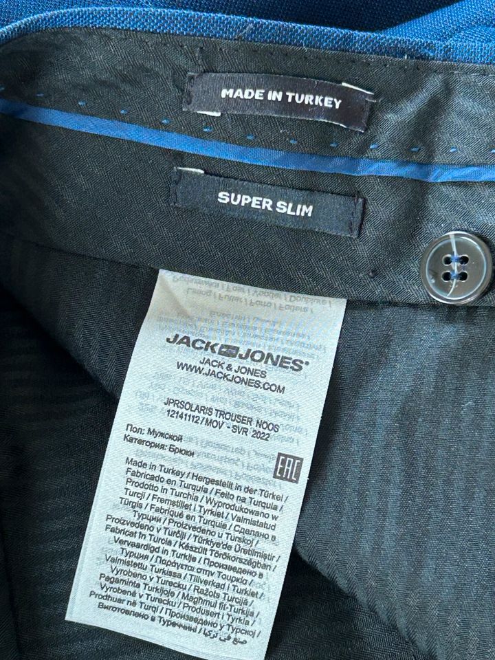 Blauer Anzug • Jack & Jones • 46 • 1x getragen • wie neu in Bergisch Gladbach