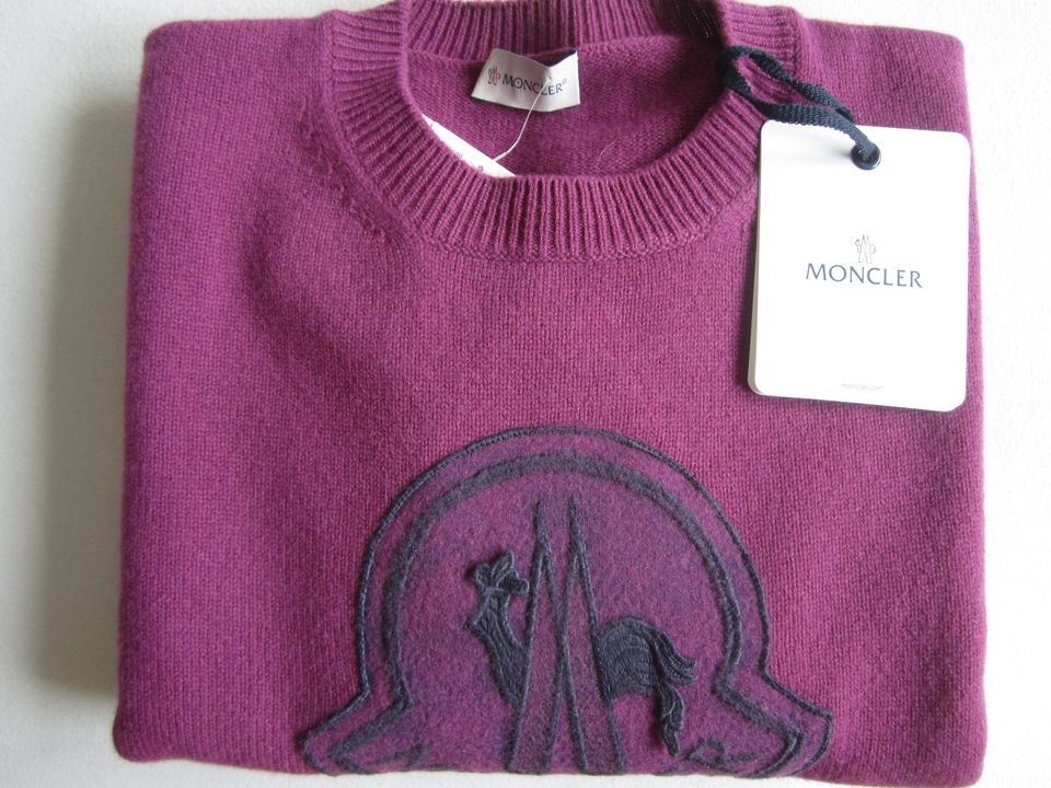 Moncler Pulli Pullover Sweater Oversize Gr.L 40 purple Cashmere in Hannover