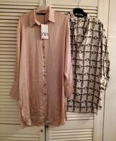NEU!! ZARA Blusen lang Tunika Rosa/beige Kettenmuster Gr.M Berlin - Steglitz Vorschau