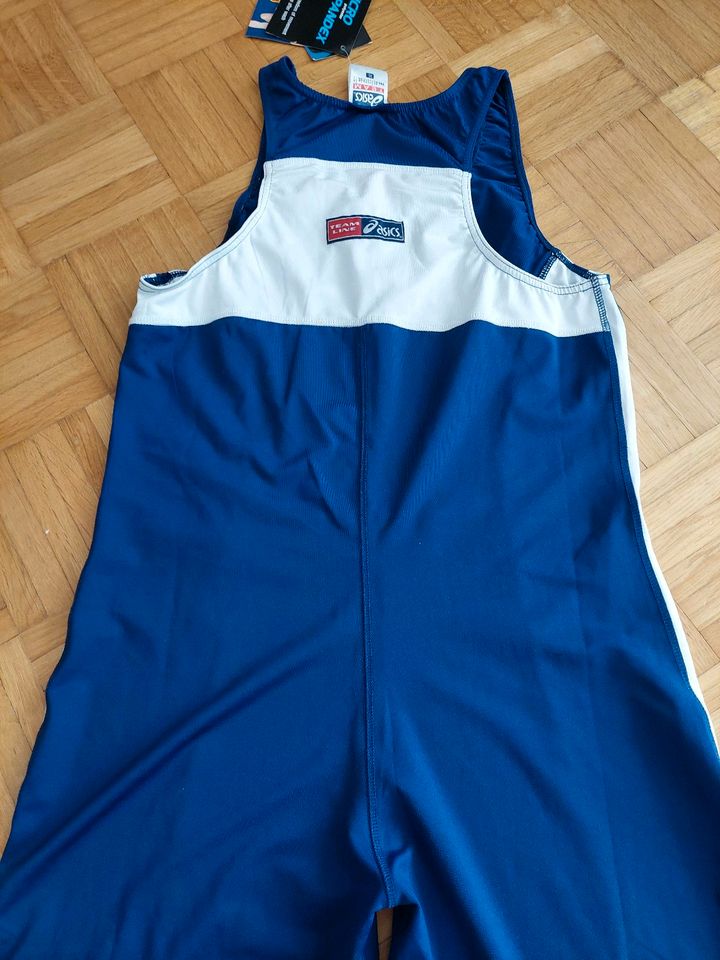 asics team fidal body master Sport-Body Gr. XL Blau Weiß Neu in Augsburg