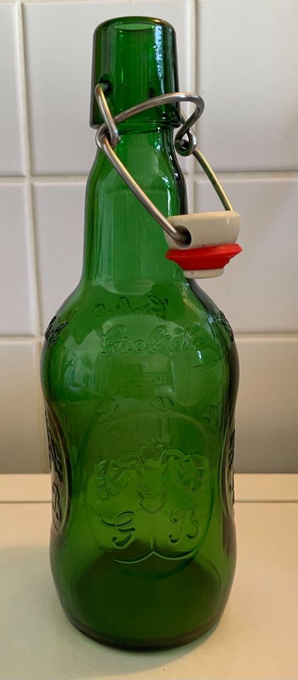 GROLSCH ⭐ VINTAGE BIERFLASCHE Glas Porzellankopf Bügelverschluss in Berlin