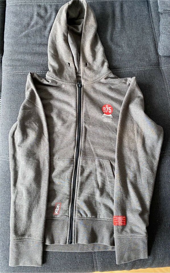 Jack&Jones Hoodie Kapuzenpulli Sweatshirt M grau One 75 in Türkheim