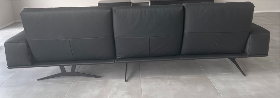 Koinor Hiero Sofa Couch Leder Ledercouch Ecksofa schwarz in Dortmund