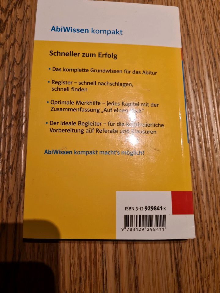 Deutsch AbiWissen kompakt Literaturgeschichten/Epochen Klett in Hessisch Lichtenau