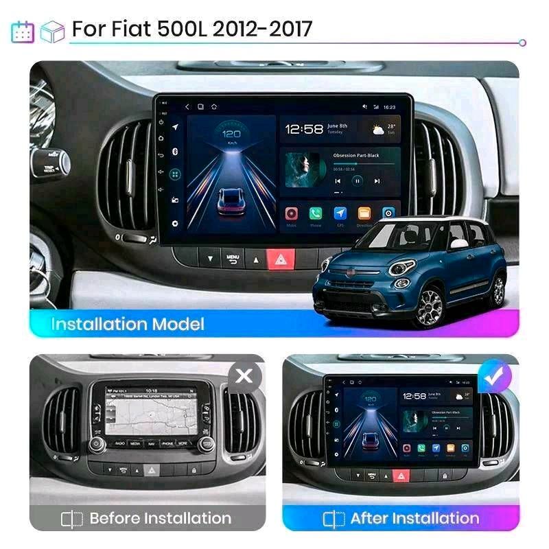 Android Autoradio Fiat 500L 2012 - 2017 GPS 2din DVD in Burghausen