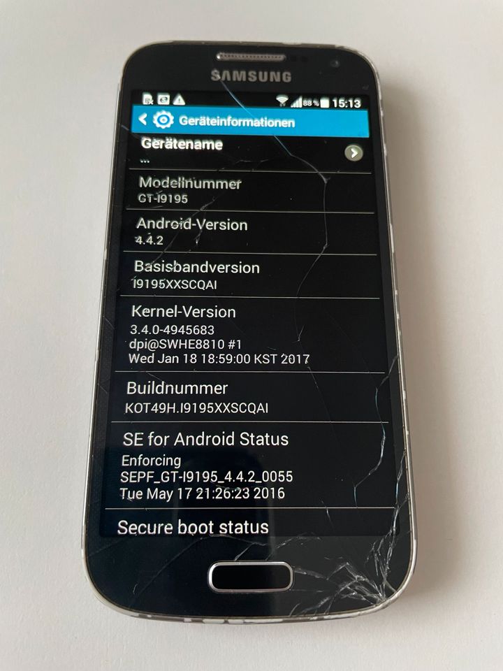 Samsung S4 Mini - Zustand Displayschaden in Markkleeberg