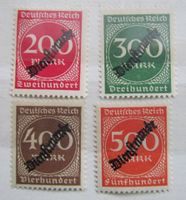 Lot DeRe 1923, "Ziffern im Kreis" - Aufdruck "Dienstmarke", postf Bayern - Höchstädt i. Fichtelgebirge Vorschau