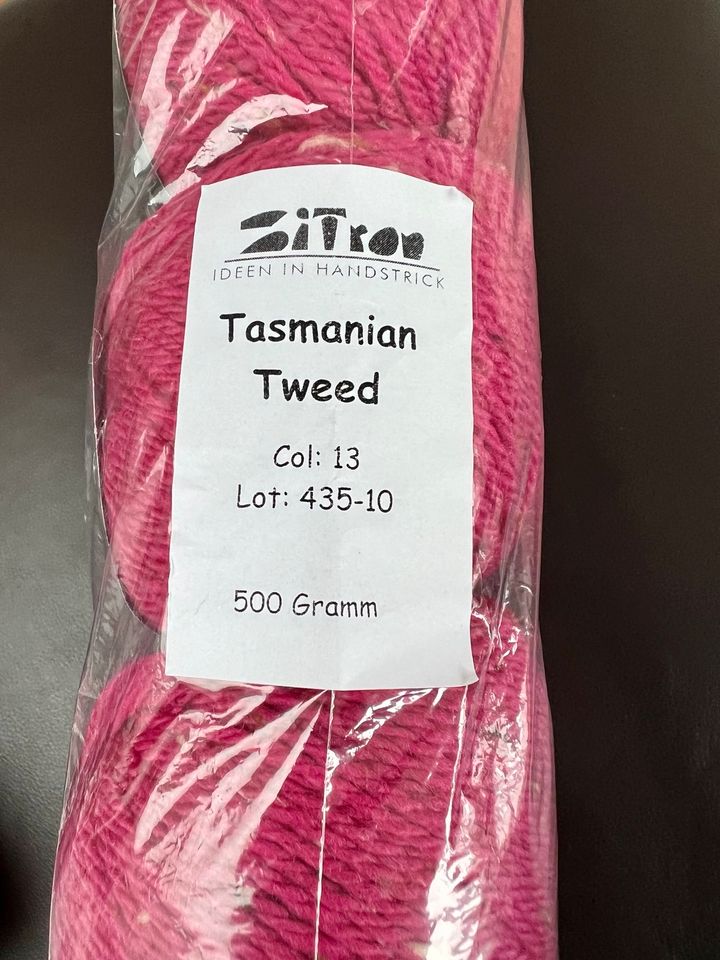 10 x 50g (500g) Tasmanian Tweed Atelier Zitron - Nr. 13/ Himbeere in Frankfurt am Main