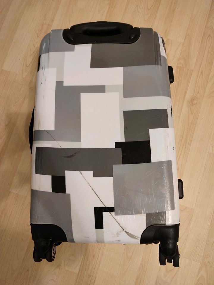 Scion Koffer Größe M schwarz weiß grau in Bassum