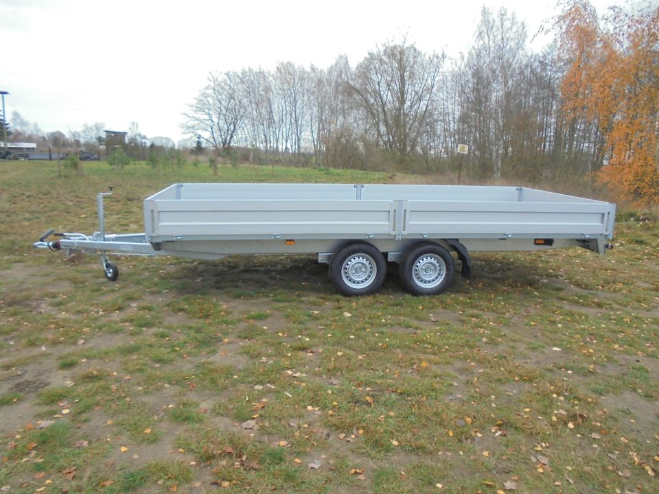 Böckmann Alu Pkw Anhänger Hochlader 5,1 x 2,1m 2700 kg,NEU in Großderschau