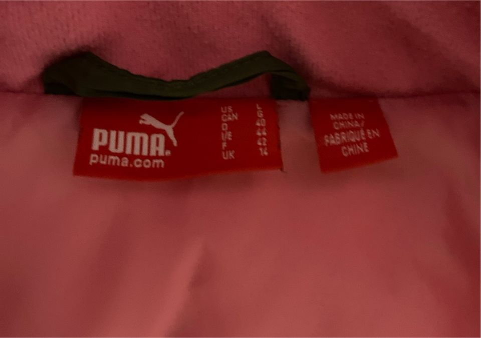 Puma Weste Khaki/Rosa 40 in Zehdenick