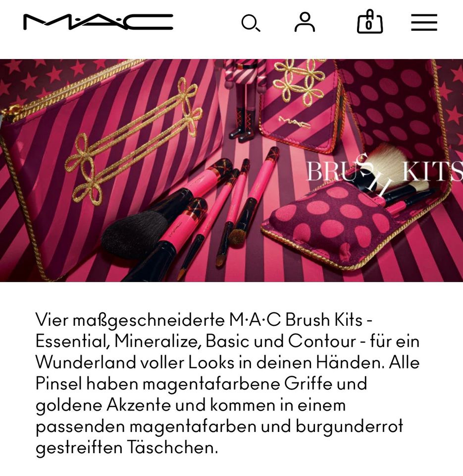 MAC Pinsel Set Travel Brush Set Nutcracker M.A.C. in Hamburg