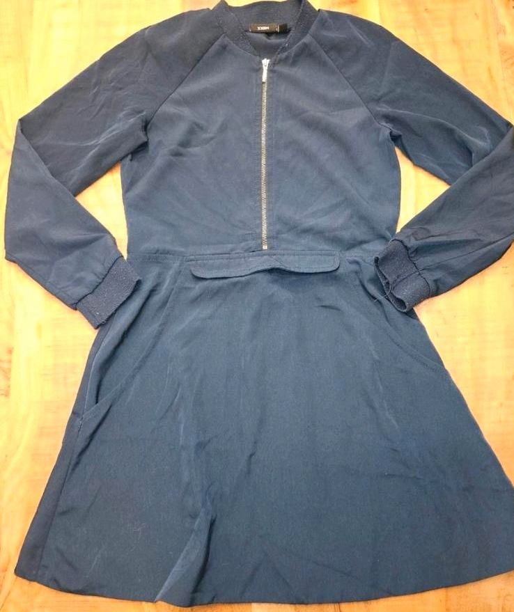 Mexx Mädchen Kleid Satin Blau Gr. 140 in Mömlingen