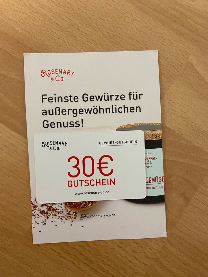 Rosemary & Co. 30€-Gewürzgutschein in Burgwedel