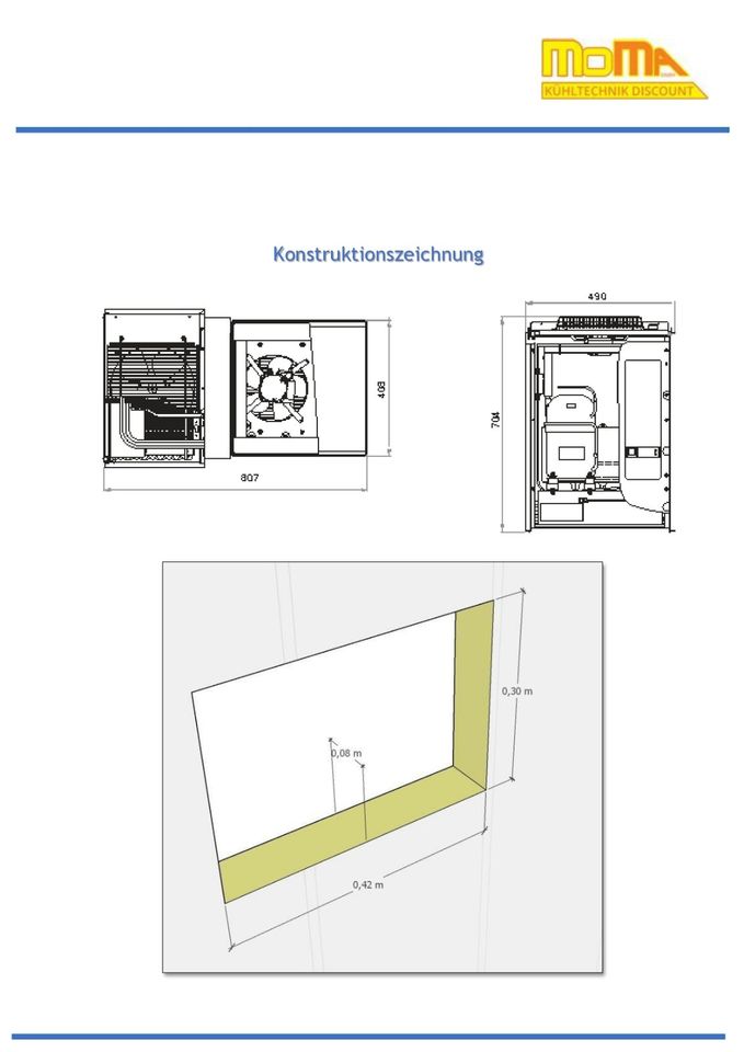 ✅ Neu Kühlaggregat / Huckepack - Aggregat für Kühlzellen, Kühlhaus bis 7,9m³ geeignet, Kälteanlage, Wandaggregat, Stopfer Aggregat, Kühlmotor, Motor in Köln