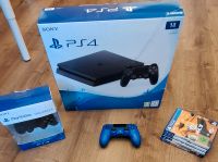 Playstation 4 Slim 1 TB + 2 Controller + 4 Spiele Sachsen - Heidenau Vorschau