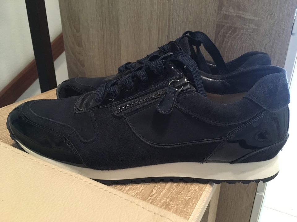 Hassia Sneaker, Leder, blau, Weite H, Wechselfußbett in Langenhagen