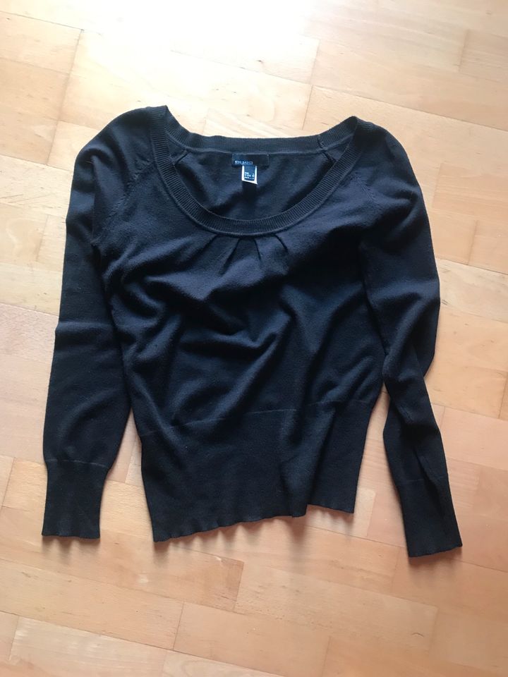 ☀ MANGO ☀ femininer Langarmpulli in Schwarz in Mechernich