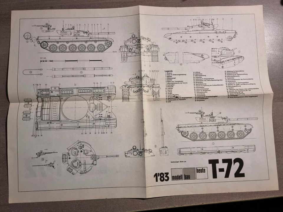 Modellbau heute Panzer T-72 in Neutrebbin