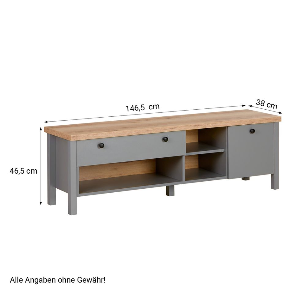 Kommode Sideboard TV Schrank Anrichte Holz Grau Design NEU 268-Mü in München