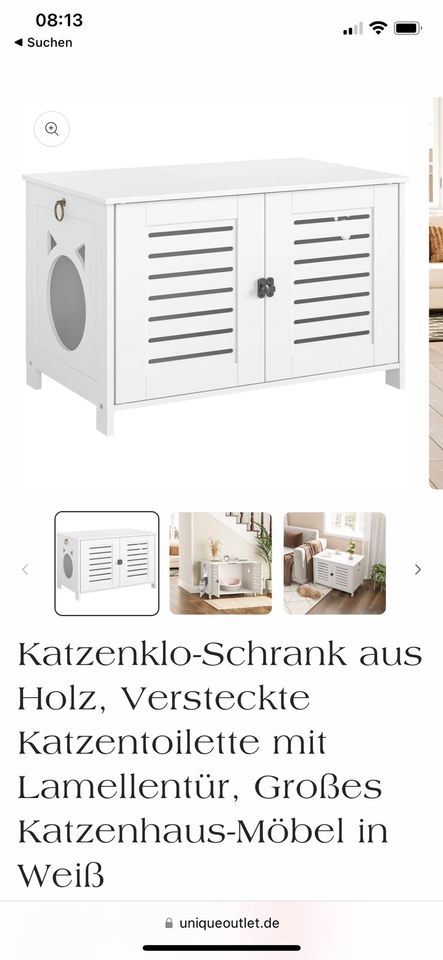 NEUER Toilettenschrank / Katzentoilette / Katzenklo-Schrank in Dresden