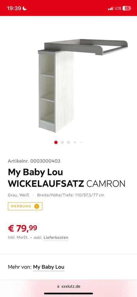 My Baby Lou Wickelaufsatz Camron in Tiefenbronn