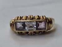 Vintage Jugendstil Ring 333 Gold 8 k Amethyst Bergkristall antik Niedersachsen - Reinstorf Vorschau