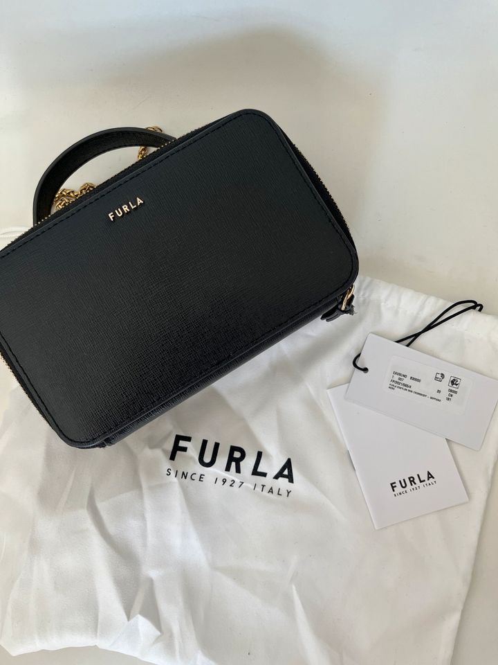 Furla Babylon Umhängetasche schwarz klein in Brandenburg an der Havel