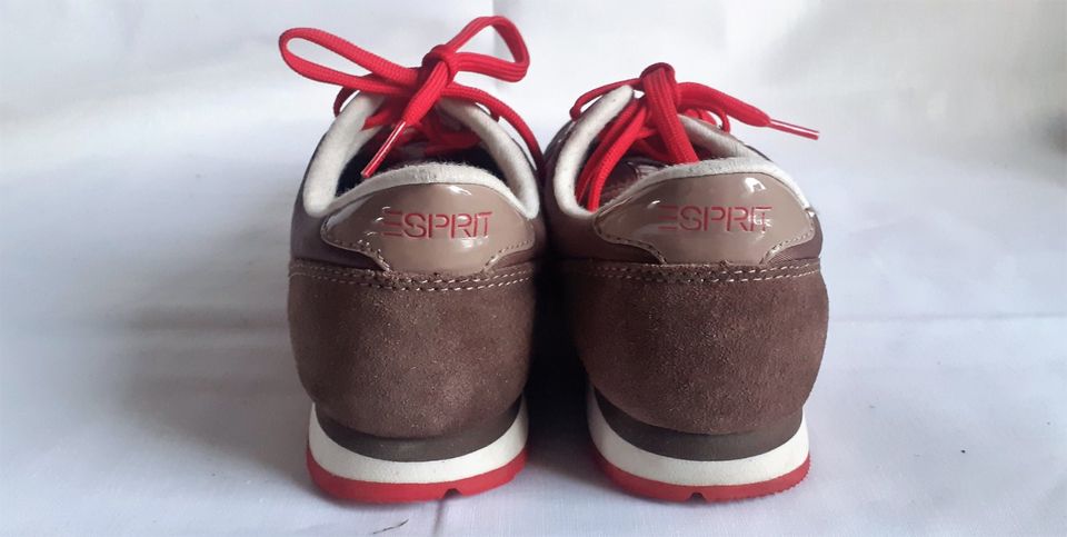 °ESPRIT° Schöne Sneaker° Gr.38° Braun/Rot) in Zettingen