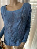 Damen Pullover Shirt blau Strass Boho Ibiza Design 42-44 Baden-Württemberg - Stutensee Vorschau