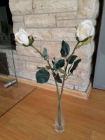 2 weiße Rosen, Kunstblumen, Stoffblumen, Hochzeit Berlin - Neukölln Vorschau