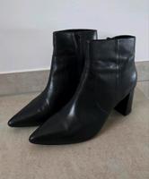 Schwarze Leder Stiefeletten | Pier One Zalando | Gr. 41 Köln - Porz Vorschau