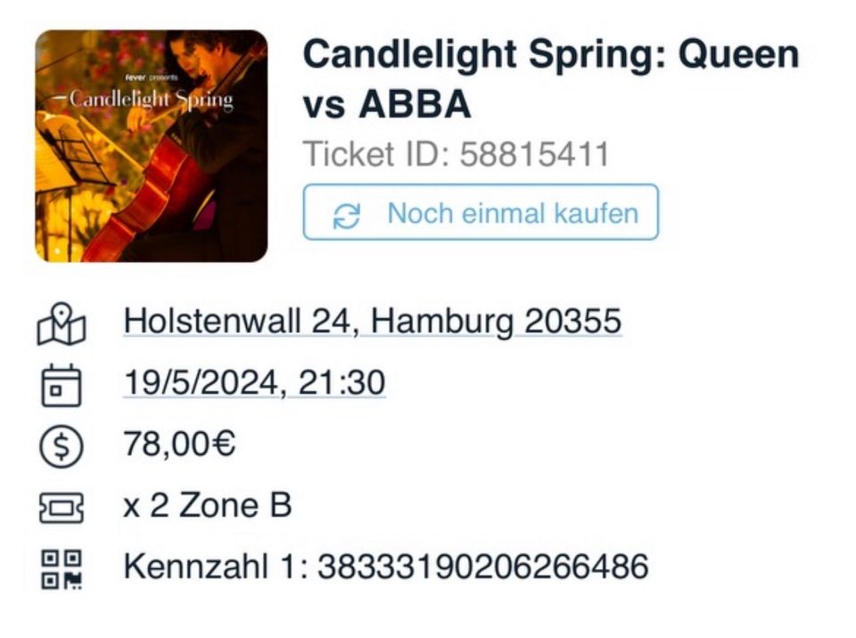 Candlelight Komzert ABBA in Hamburg