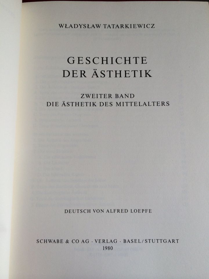 Tatarkiewicz: Geschichte der Ästhetik (komplett) / Philosophie in Geist