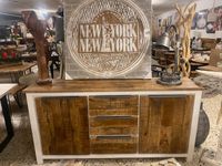 Sideboard Wilson Holz Mango & Akazie, weiß / natur, B 178 cm Thüringen - Ronneburg Vorschau