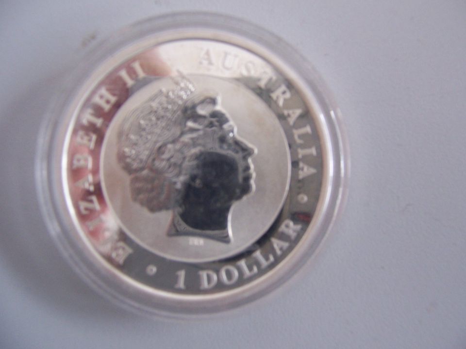 1 Australien Dollar Silbermünze Kookaburra 2017 Kapsel in Spangenberg
